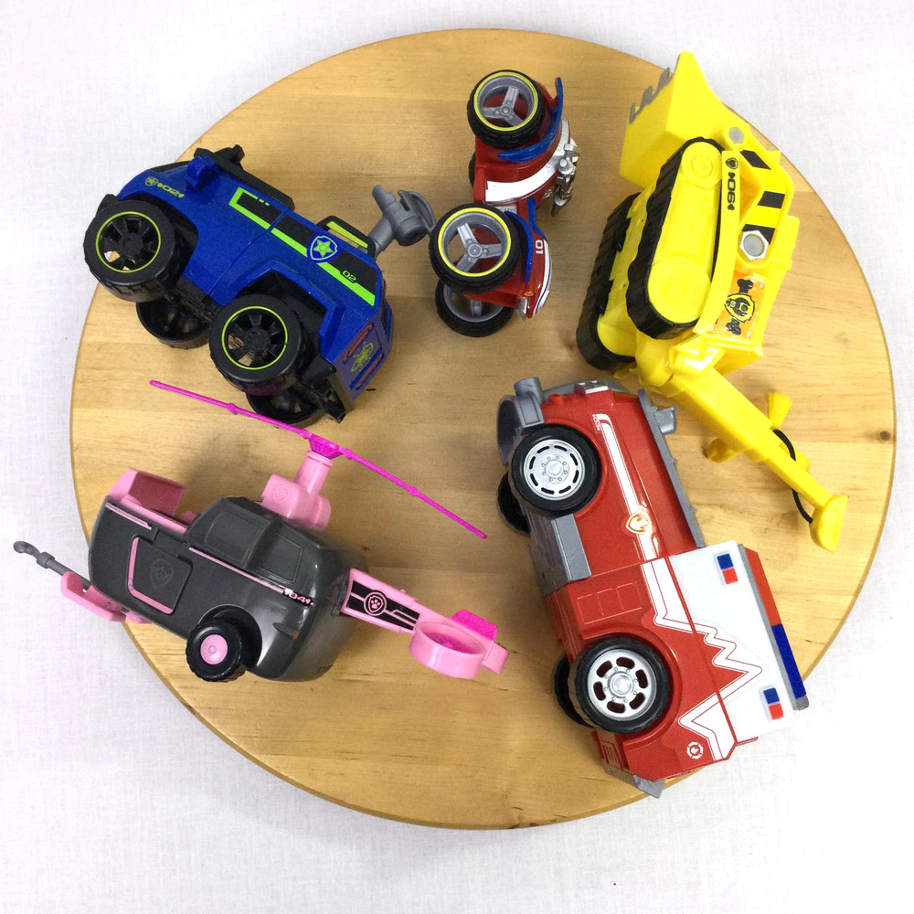 Paw Patrol Marshall Ryder Rubble Skye Chase Figures and Vehicle Bundle - Picture 6 of 12